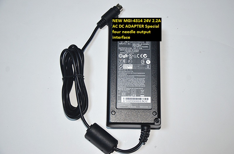 NEW 24V 2.2A AC DC ADAPTER Special four needle output interface MGI-4314